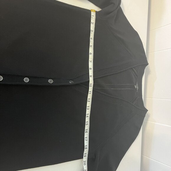 Talbots Women's Size Small Black Cardigan Button Down Cotton Blend - Picture 5 of 9